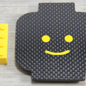 Carbon Fiber Lego Fridge Magnet 