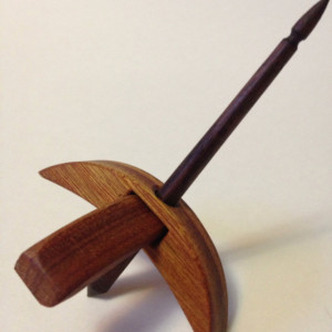 Turkish Drop Spindle Petite Canary Wood