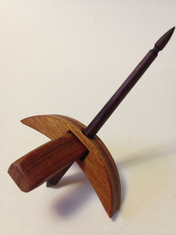 Turkish Drop Spindle Petite Canary Wood