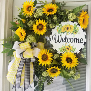 Sunflower Welcome Wreath