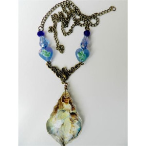 Fortuna Jewelry, Roman Goddess,  Chandelier Crystal Pendant Necklace, Handmade Gift