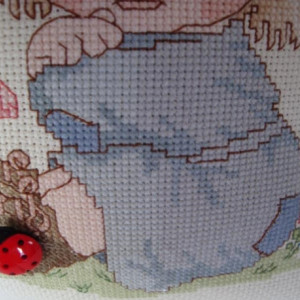 Picture, child, nursery, counted cross stitch, collector, Precious Moments