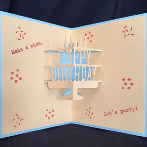 Friend Birthday Card, Birthday Her Card, Girlfriend Bday Card, Mom Bday Card, BFF Birthday Card, Bestie Birthday Card, Pop up Birthday Card