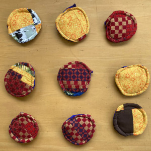 Scrappy Poofy Coasters - Chose 4