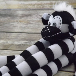 Sock monkey : Mark ~ The original handmade plush animal made by Chiki Monkeys