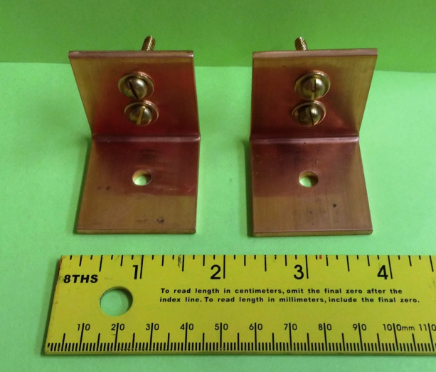 Set of 2 HEAVY DUTY Solid Copper Ceiling Mounting Brackets FREE Shipping to U S Zip codes