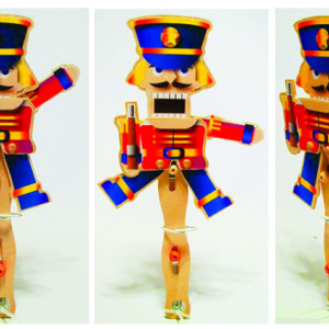 Christmas wooden puppets and theater - Nutcracker theme
