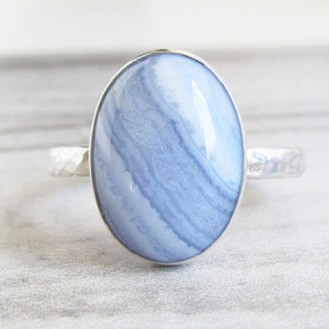 Blue Lace Agate Ring 