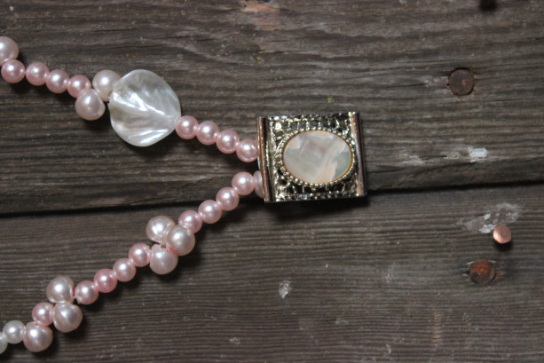 Upcycled pearl necklace