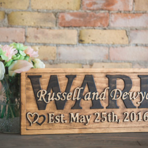 Wedding Date Sign, Sign For Family, Wedding Party Gift, Wedding Name Sign, Natural Wood Sign, Wood Cutout, Bridal Shower Gift, Wall Monogram