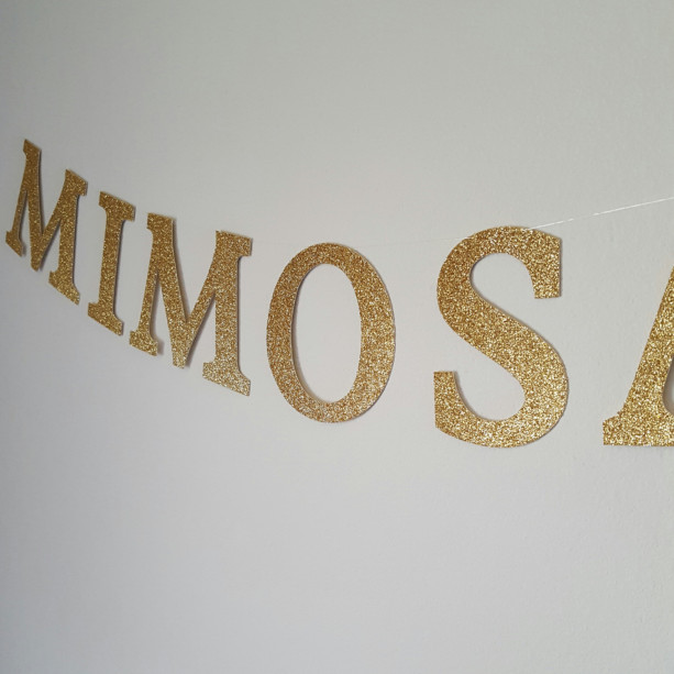 Mimosas Banner, Mimosa, Bridal Shower Banner