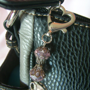 Heart and Key Handbag Charm