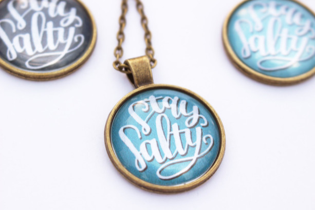 Stay Salty Handmade Pendant Necklace