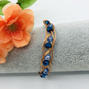 7” Copper Braided Bracelet 