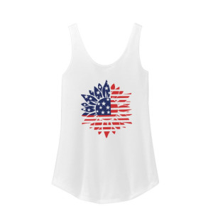 USA Sunflower Flag - Women’s Perfect Tri® Relaxed Tank
