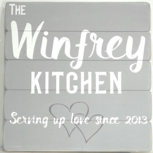 Personalized Anniversary Gift - Christmas Gift for Her - Established Sign - Kitchen Wood Signs - Farmhouse Kitchen - Wood Signs