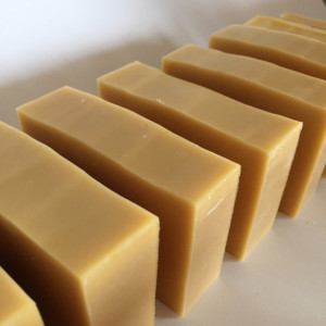 Goat milk and carrot soap, unscented soap, natural soap, gentle cleansing soap, fragrance free soap
