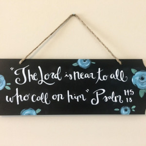 Hand Painted Scripture on Chalkboard