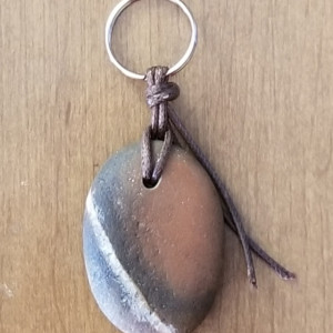Desert Sunset Stone keychain 