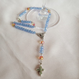 Venetian Blue Rosary Beads