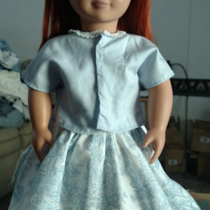 Custom, hand sewn outfit for your 18" doll (AG, OG, etc.) clothes - Heirloom Quality Vintage Style