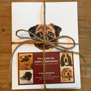 Pug Cards with envelopes, Pug Stationery, Pug Note Cards, Pug Life, Pug Gift, Pug Paper, Dog Stationery, Dog Cards, Dog Gift, Dog Lover Gift