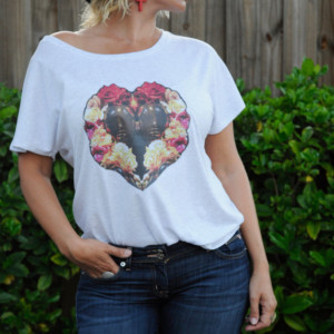 Roses Heart t-shirt, tee, women