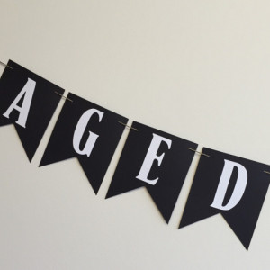 Aged To Perfection Banner - Aged To Perfection Birthday Banner - Aged To Perfection Birthday Party Banner - 50th Birthday - 40th Birthday