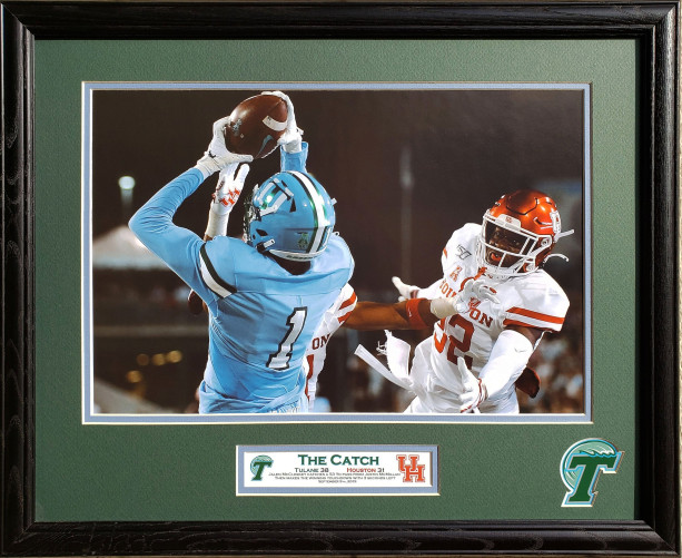 Tulane 2019 Victory over Houston The Catch Custom Framed Picture