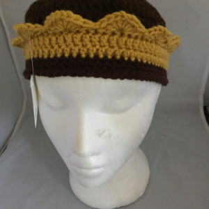 Beauty and the Beast / Belle Hat with crown and braid bun 