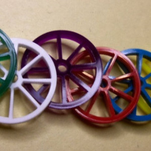 set of 10  wagon wheels,wagon wheel charms,charm laser cut