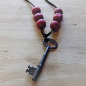 Key Necklace With Beads