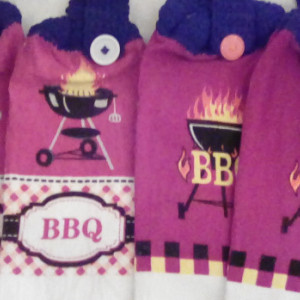 BBQ Themed Hanging Towels