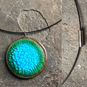 Cable Necklace in Caribbean Blue