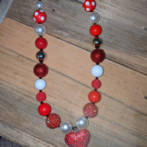 Valentine's chunky necklace