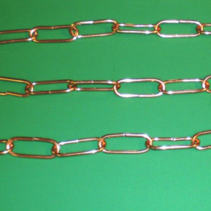 Set of four 30 Inch Copper Chain Handcrafted in Darryl's Copper Workshop FREE SHIPPING to U S Zip codes