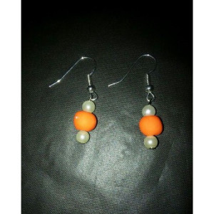 Orange earrings