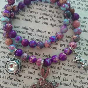Alice in Wonderland bracelet set - abridged - 3 charms