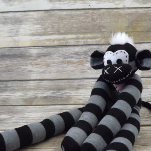 Sock monkey : Jason ~ The original handmade plush animal made by Chiki Monkeys