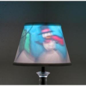 Hand-Painted Frosty the Snowman Mood-Light Bulb 