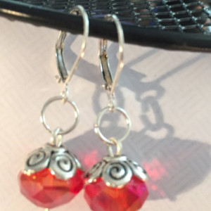 Glass sparkle earrings