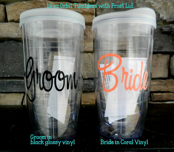 Groom and Bride Wedding Gifts Tervis Style Tumblers Personalized Engagement Gifts Mr and Mrs Cups Coffee Mug Wedding Shower Acrylic Tumbler