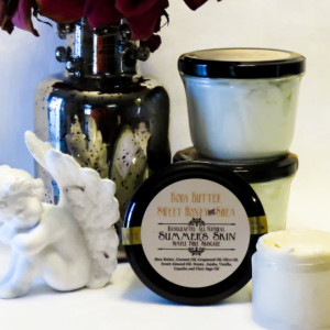 Summer's Skin Sweet Honey & Shea Body Butter,  All Natural, Handcrafted