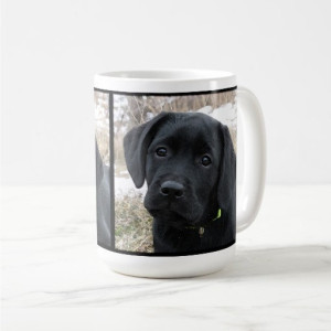 Black Lab Mug 6AS- Labrador Mug - Black Lab Gifts - Labrador Gifts - Lab Dog - Lab Mom - Labrador Retriever - Black Dog Art - Black Lab Art