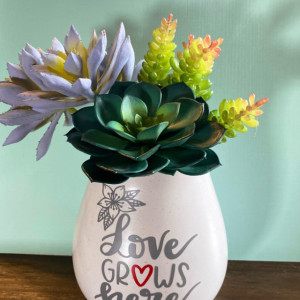 Love Grows Here Vase