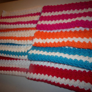 Striped Washcloth Set