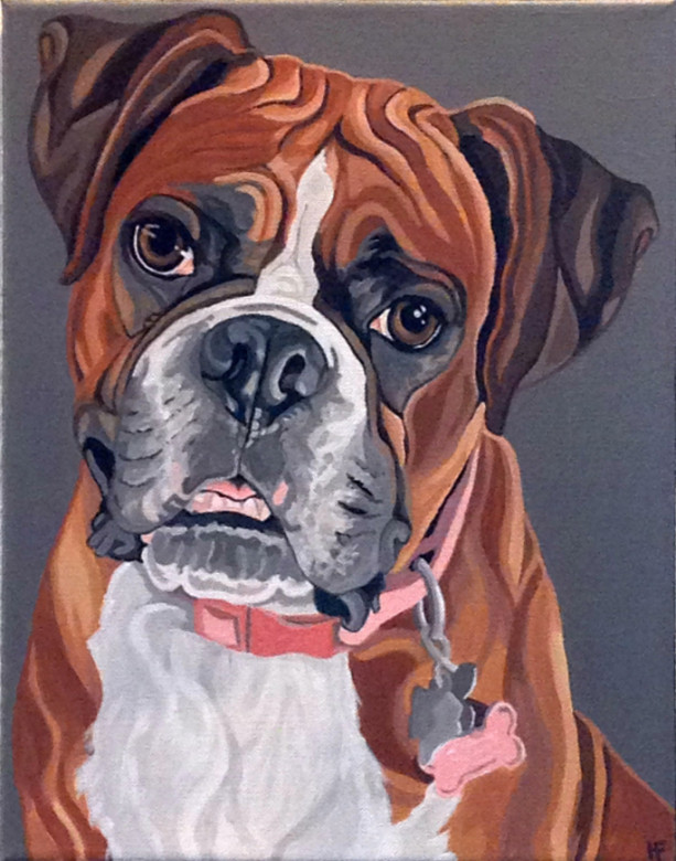 Carley - Custom Dog Portrait - 11" x 14"