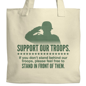 Support Our Troops Canvas Tote