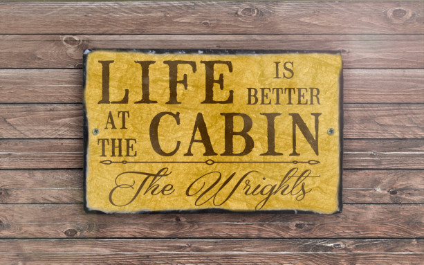 Life Is Better. Personalized Sign. Custom Cabin Sign. Cabin Decor. Family Name Sign. Outdoor Sign. Wedding Gift. House Warming Gift.