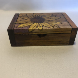 Handmade, Bamboo Trinket Box, Keepsake Box, Gift, Office
